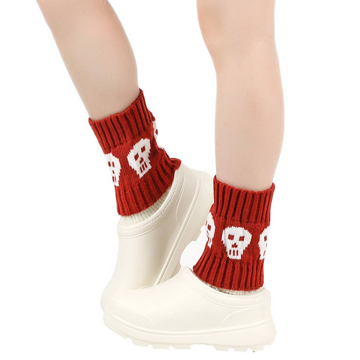 CWMS02719_KNIT BOOT SOCKS SHORT LEG WARMERS