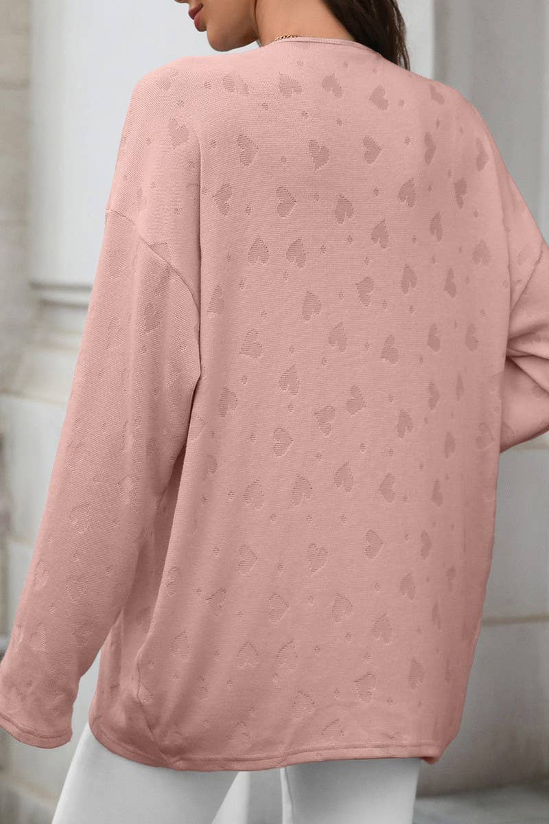 CWOCAL00858_SOLID COLOR CASUAL KNITTED CARDIGAN JACKET