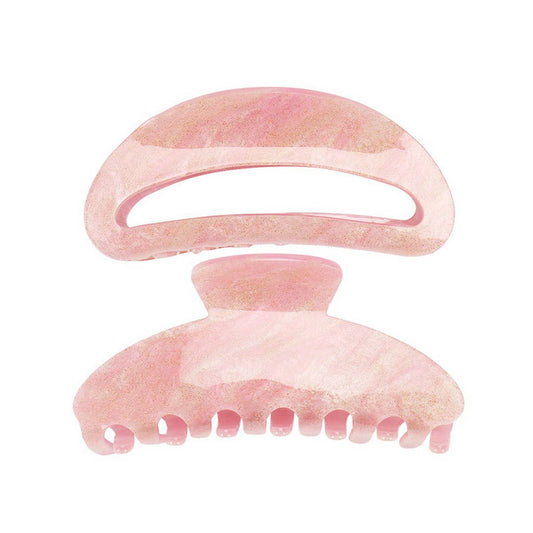 HOLLOW GLITTER ACRYLIC CLIP SHARK CLIP HAIRPIN