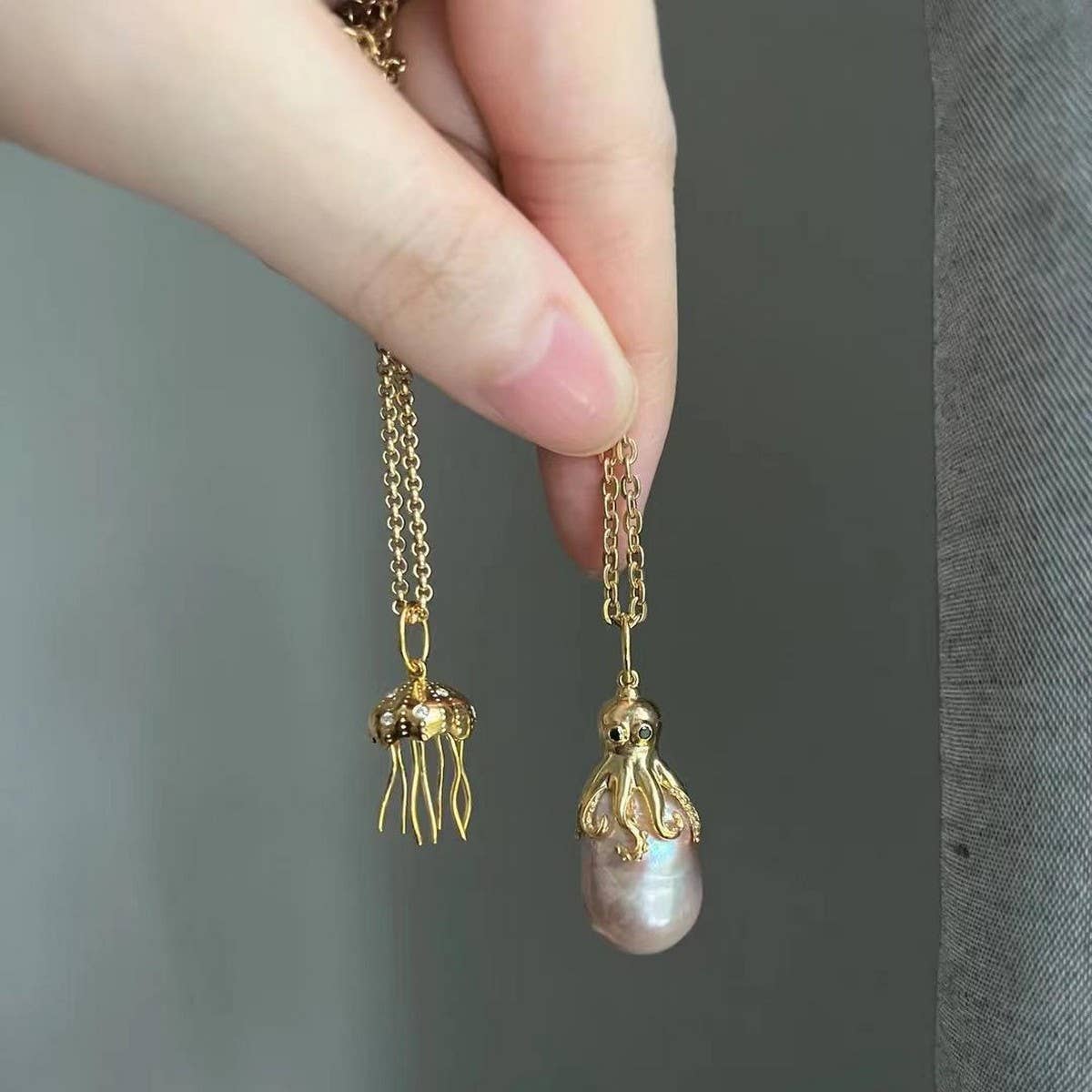 Creative Octopus Jellyfish Pendant Necklace