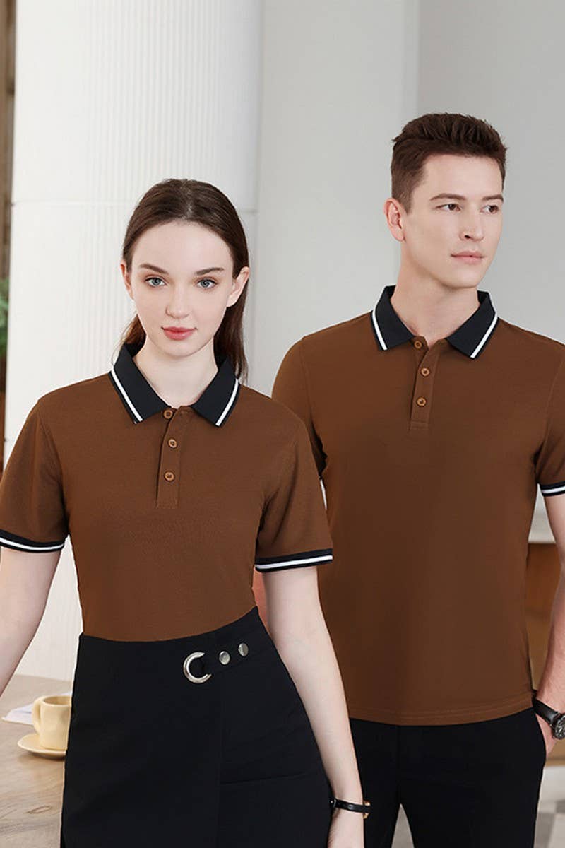 CWTBLS02423_CUSTOM COLLARED POLO WORK SHIRT