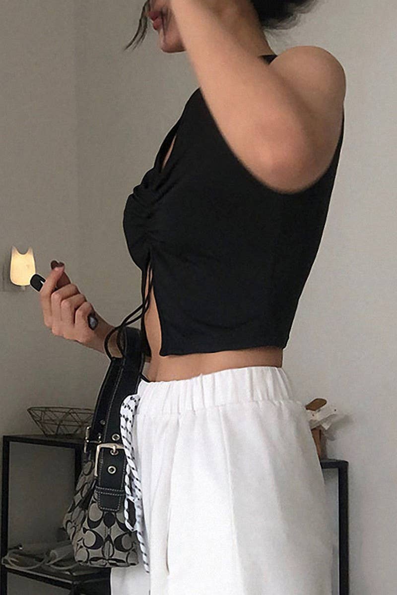 CWTTK0369_CREW NECK SLEEVELESS KNIT TOP