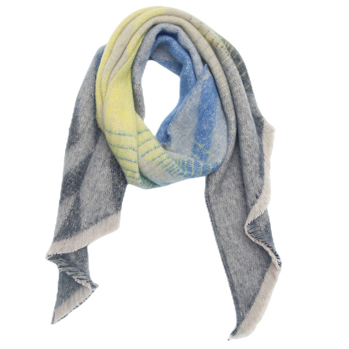 Circle Yarn Diamond Scarf ? Reversible Winter Wrap
