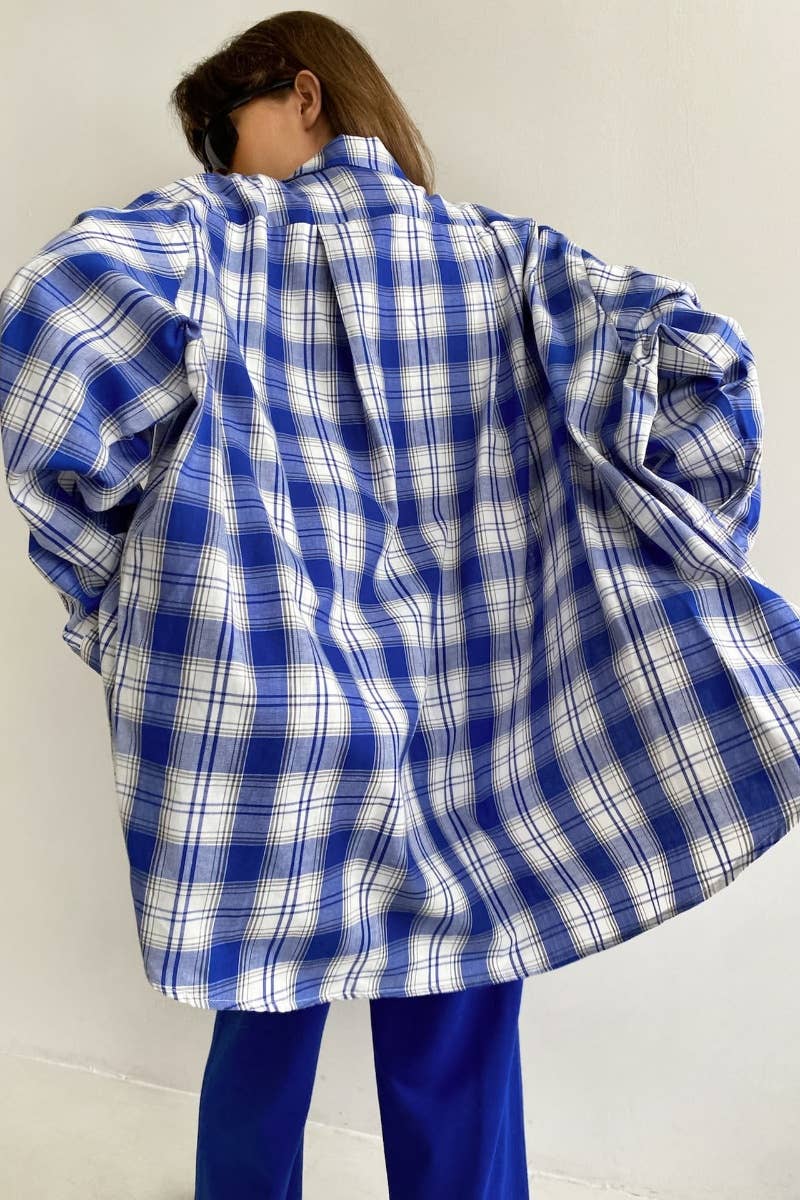 CWTSTL1597_FALL VINTAGE COMMUTER LONG-SLEEVED PLAID SHIRT