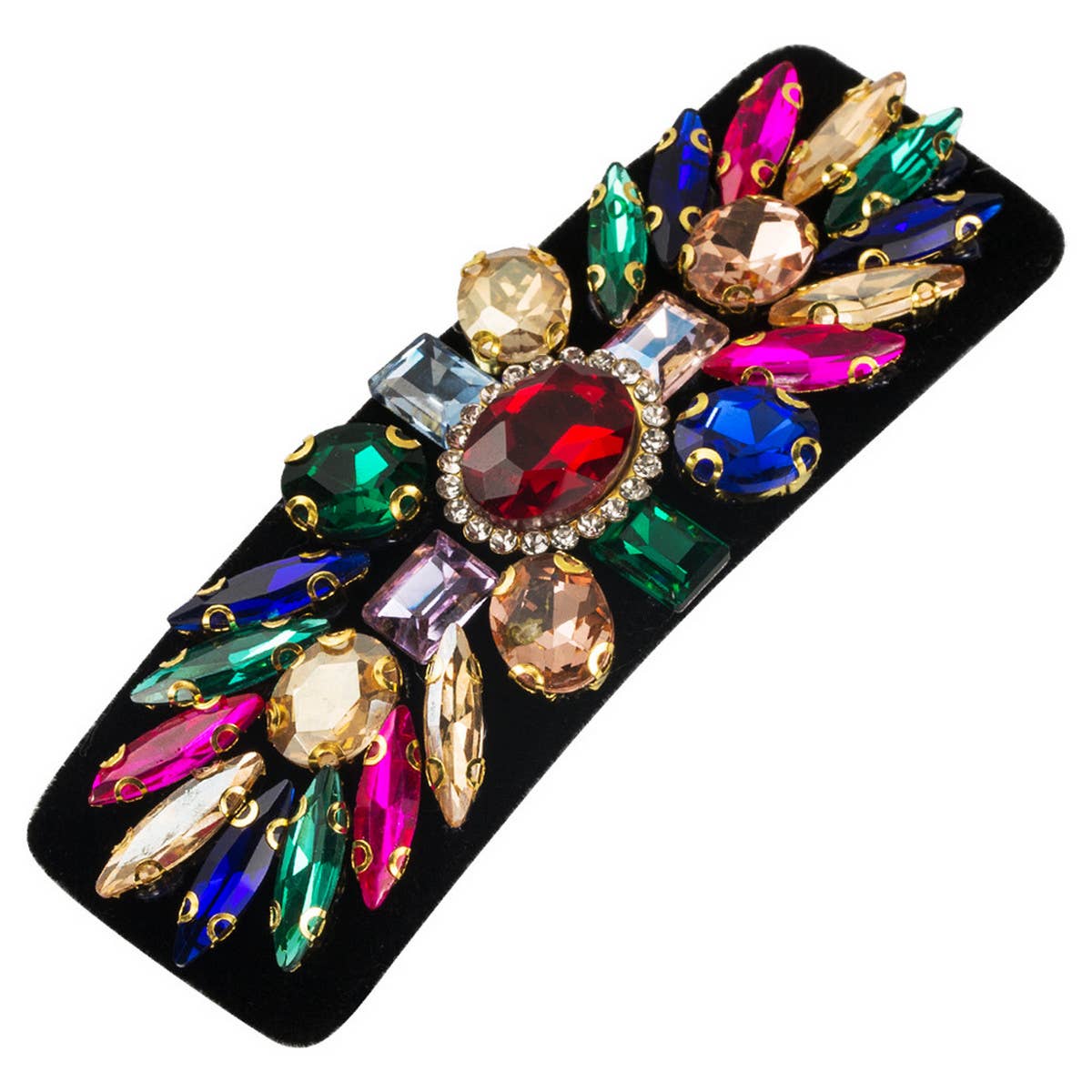 SHINY COLORFUL GLASS DIAMOND HAIRPIN_CWAHA1770