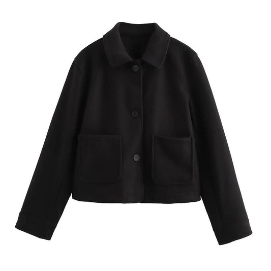 CASUAL WOOL LAPEL BLAZER WITH STYLISH EVERYTHING