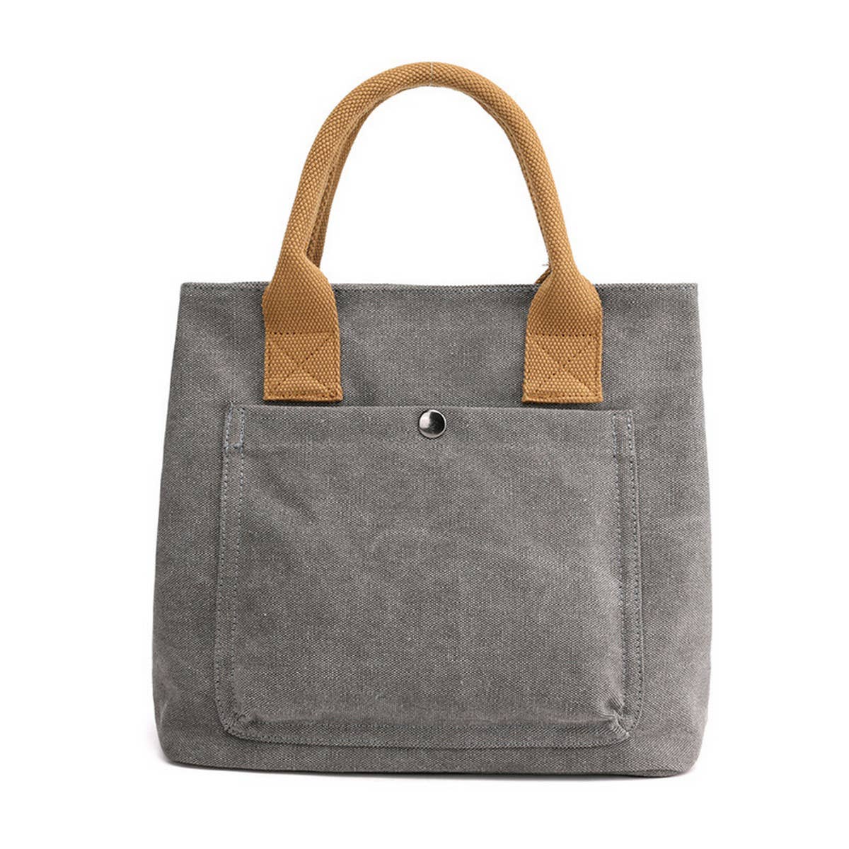 SIMPLE CANVAS UNDERARM HANDBAG TOTE BAG_CWAB1263