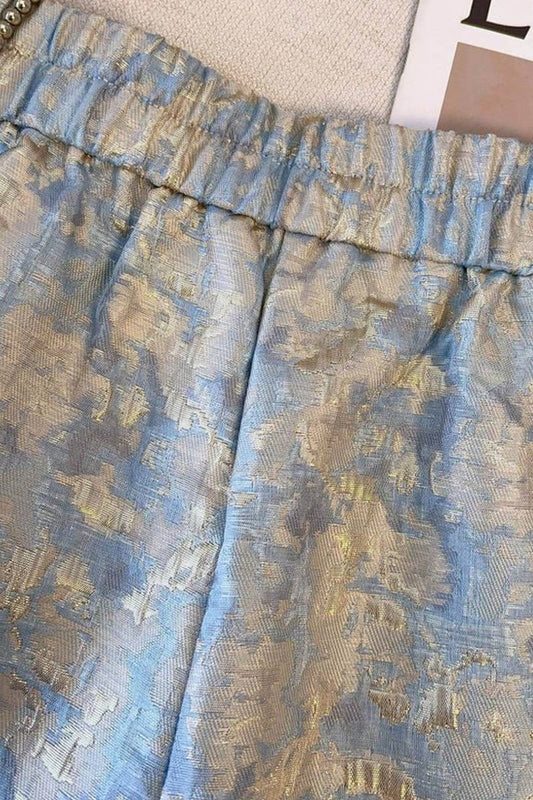 CWBSP0583_HIGH WAIST SLIM FIT PEACH HIP A-LINE SHORTS