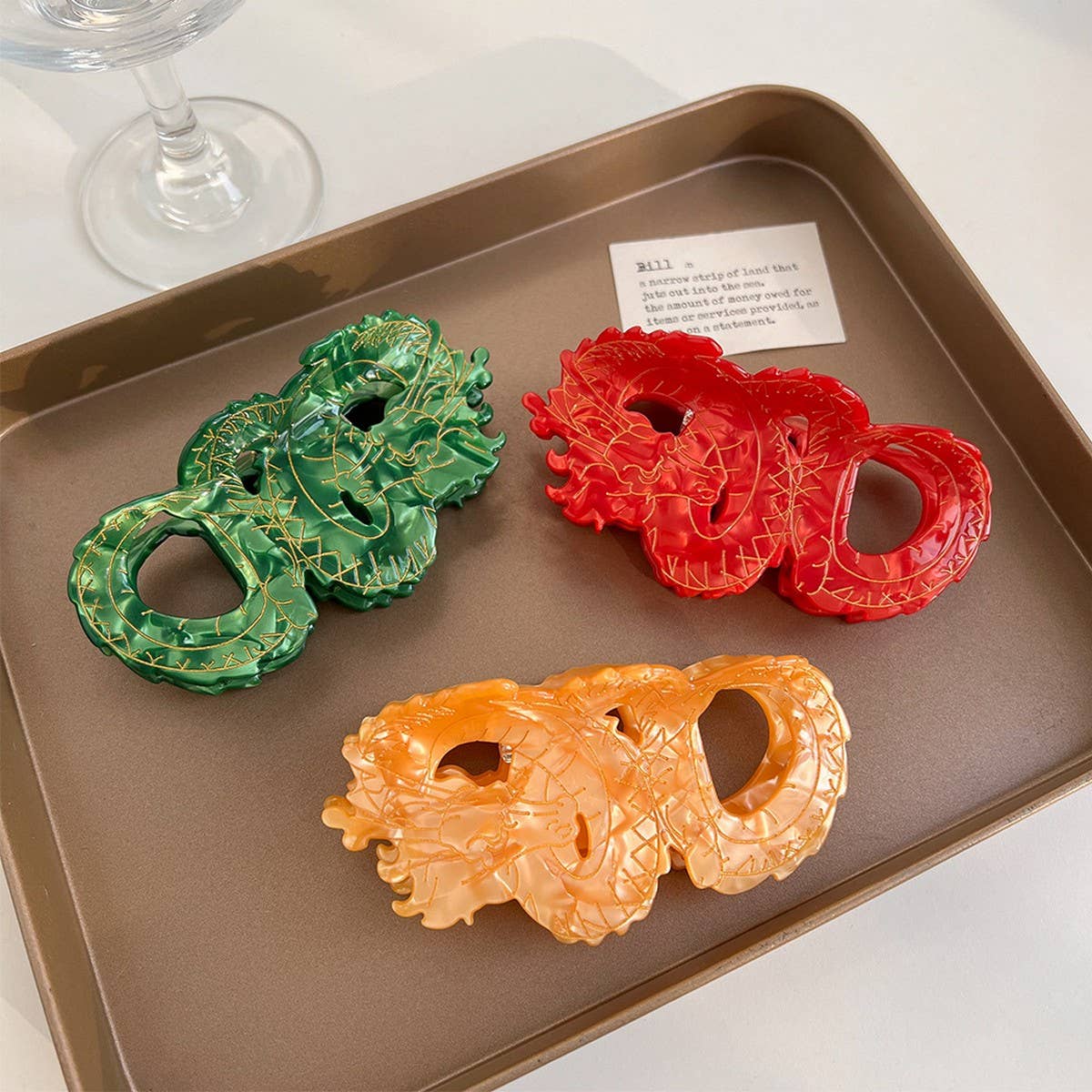 Dragon Year Elegant Acetate Hair Claw Clip