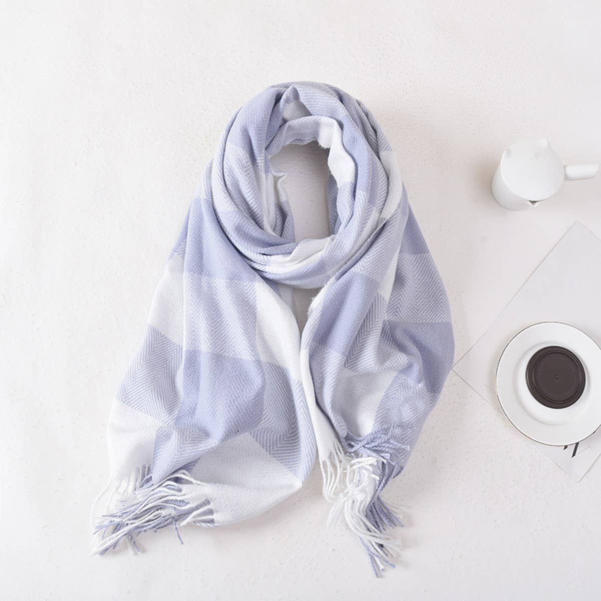 Plaid Winter Scarf ??Cute Unisex Wrap_CWASC0400