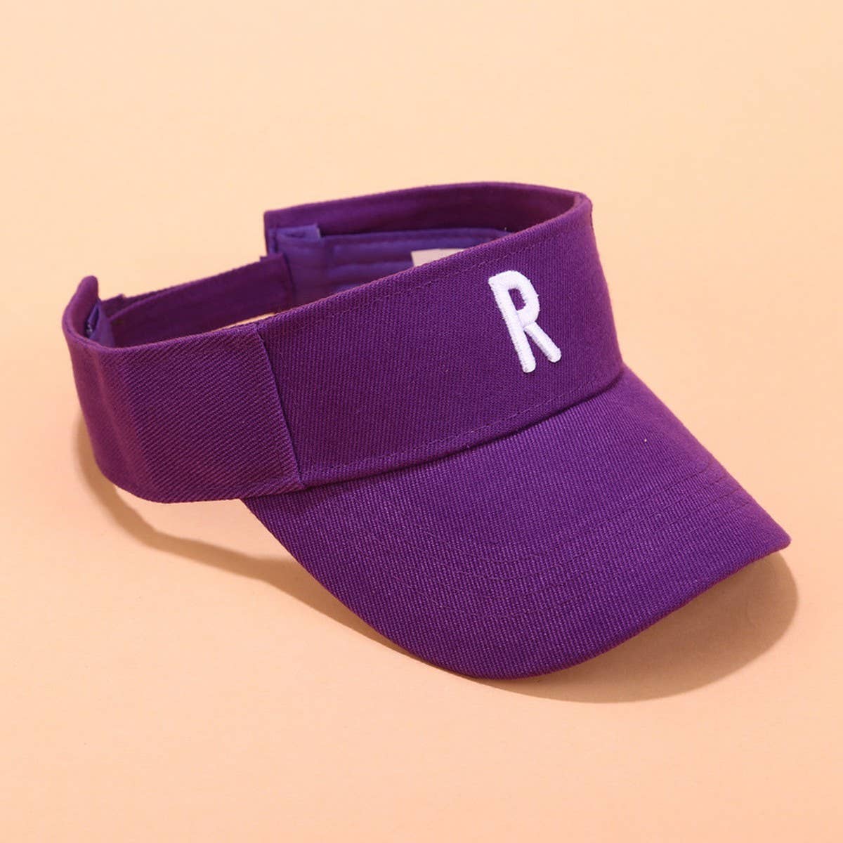 Embroidered Letter Visor Hat - Summer Sunshade Cap_CWAH3284