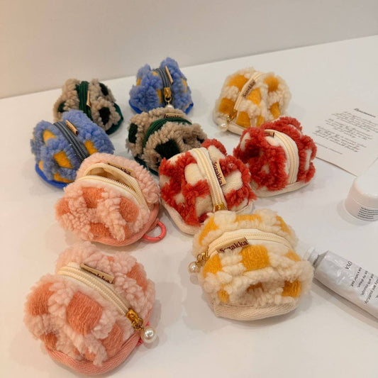 CWOSWL602 Loose V-Neck Button  Foldover Collar Sweater