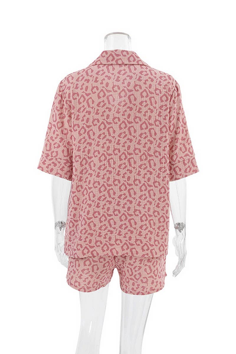 CWSPJ0227_SPRING SEXY LOOSE CASUAL PAJAMAS TWO-PIECE SET