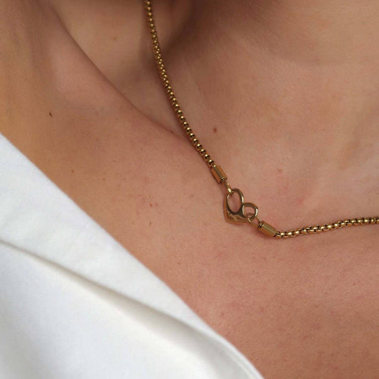 Stainless Steel Heart Necklace Pendant Necklace_CWMM5588