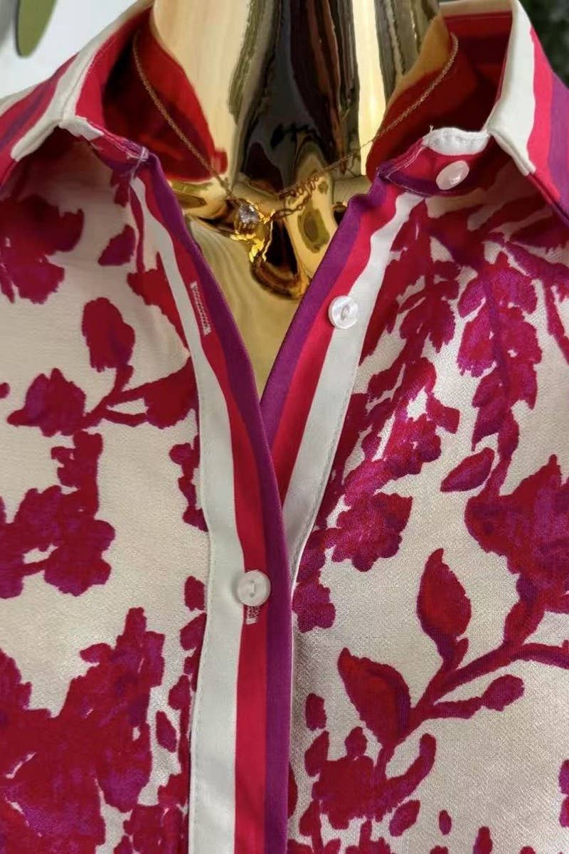 CWSTB2013_FLORAL BUTTON UP SHIRT AND SHORTS SET