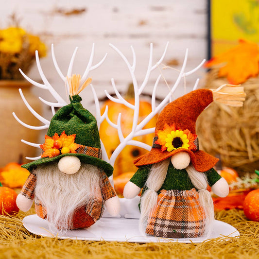 THANKSGIVING HARVEST SEASON GNOME PENDANT