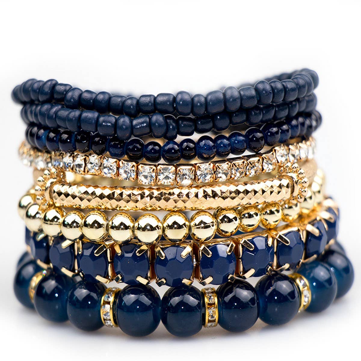 BOHEMIAN CREATIVE GLASS BEAD BRACELET_CWASC0690