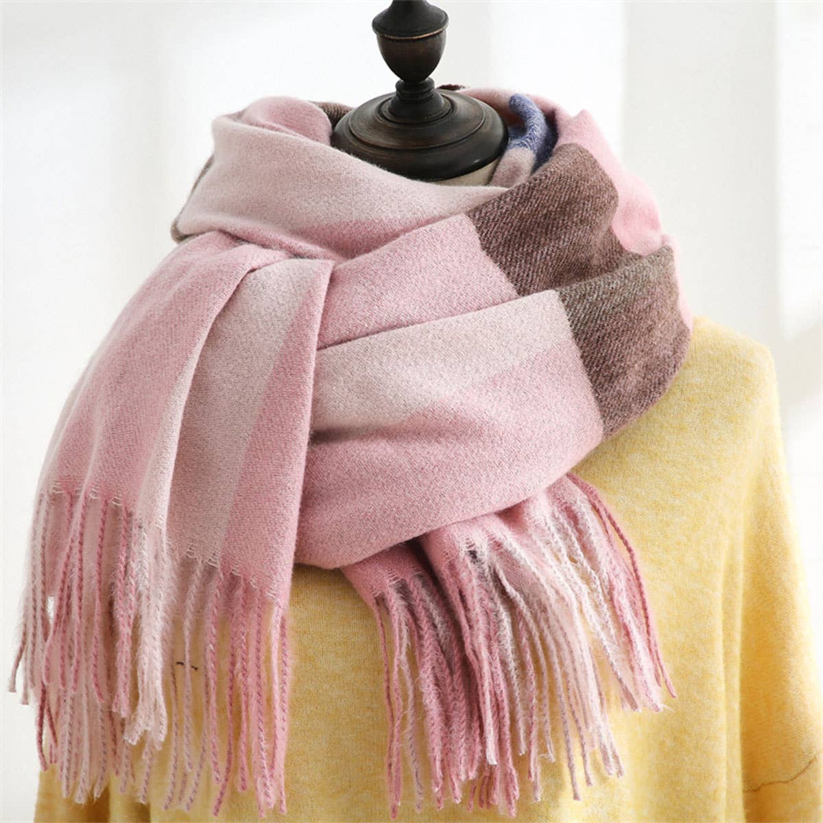 Plaid Scarf ??Cozy Fall/Winter Wrap for Women_CWASC0182