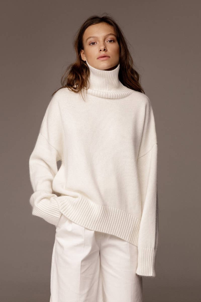CWOSWL6630_THICK TURTLENECK SWEATER WITH LONG SLEEVES