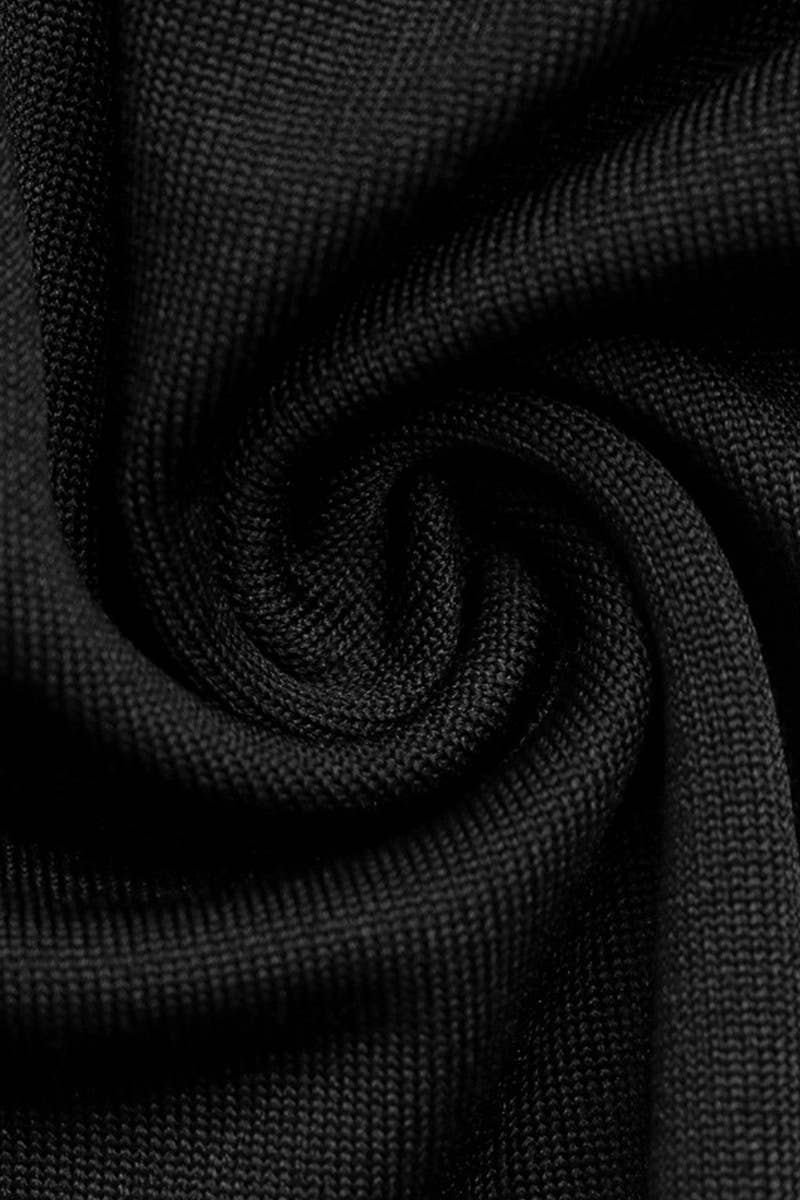 CWSBSL0077_BLACK OFF SHOULDER 3D FLORAL SLIM BODYSUIT