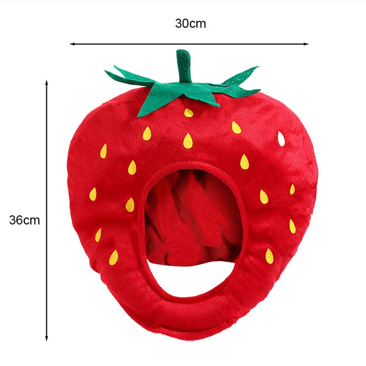 CWAH4062_CUTE PHOTO SHOW FUNNY HEADGEAR STRAWBERRY HAT