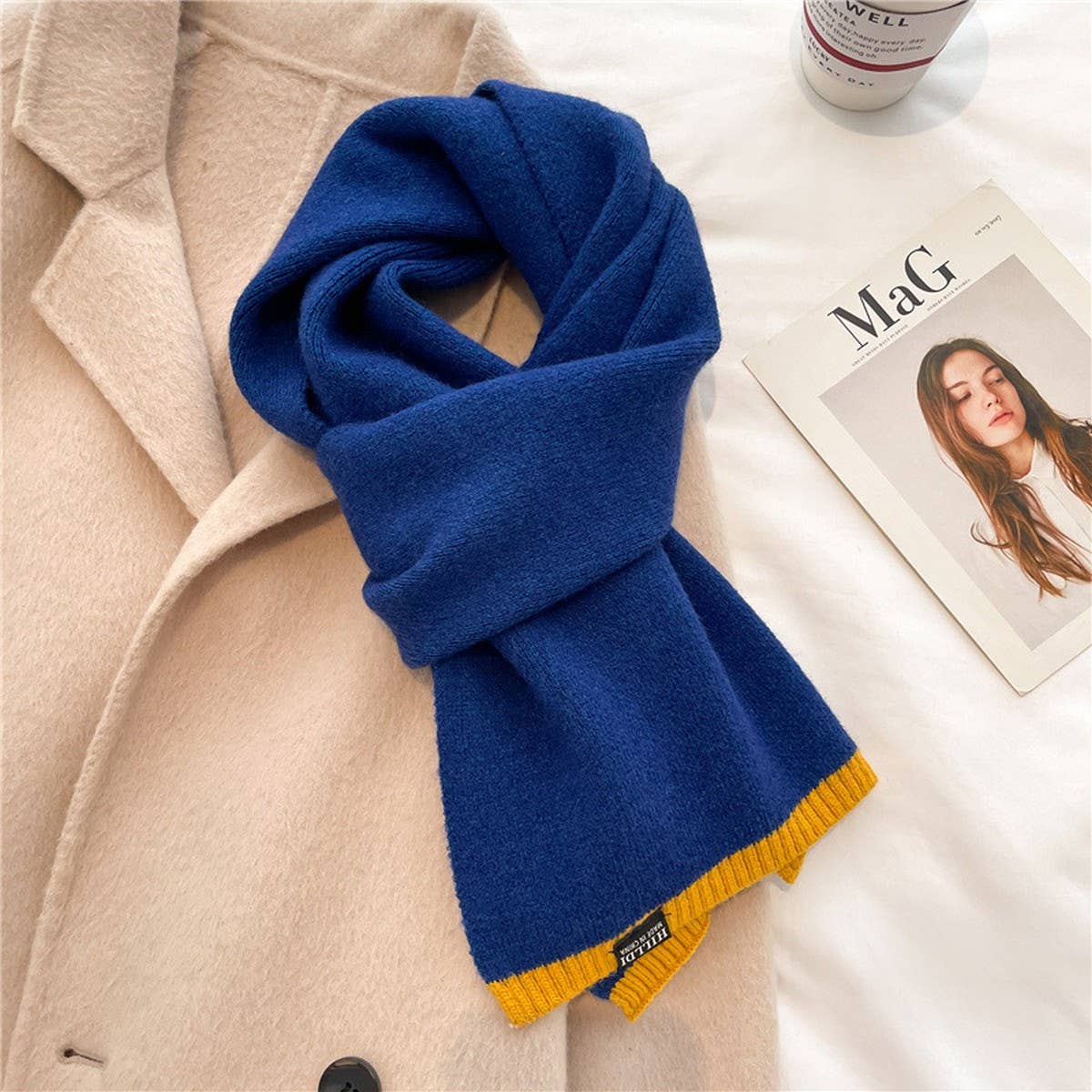 SOLID COLOR COMMUTER ALL-MATCH WARM SCARF_CWASC0976