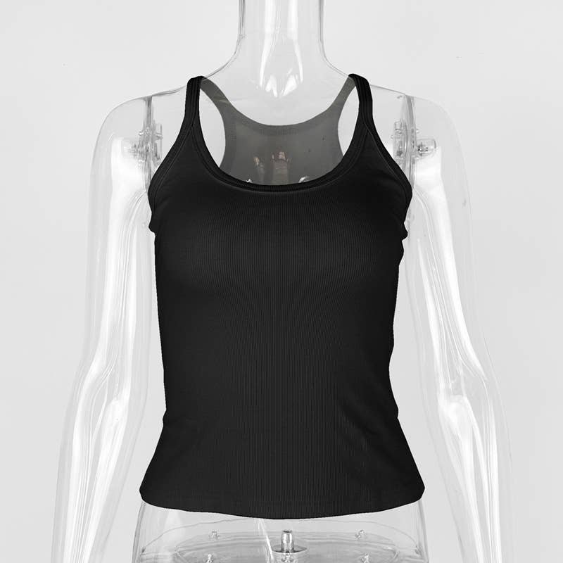 COTTON RIBBED WAISTBAND TOP