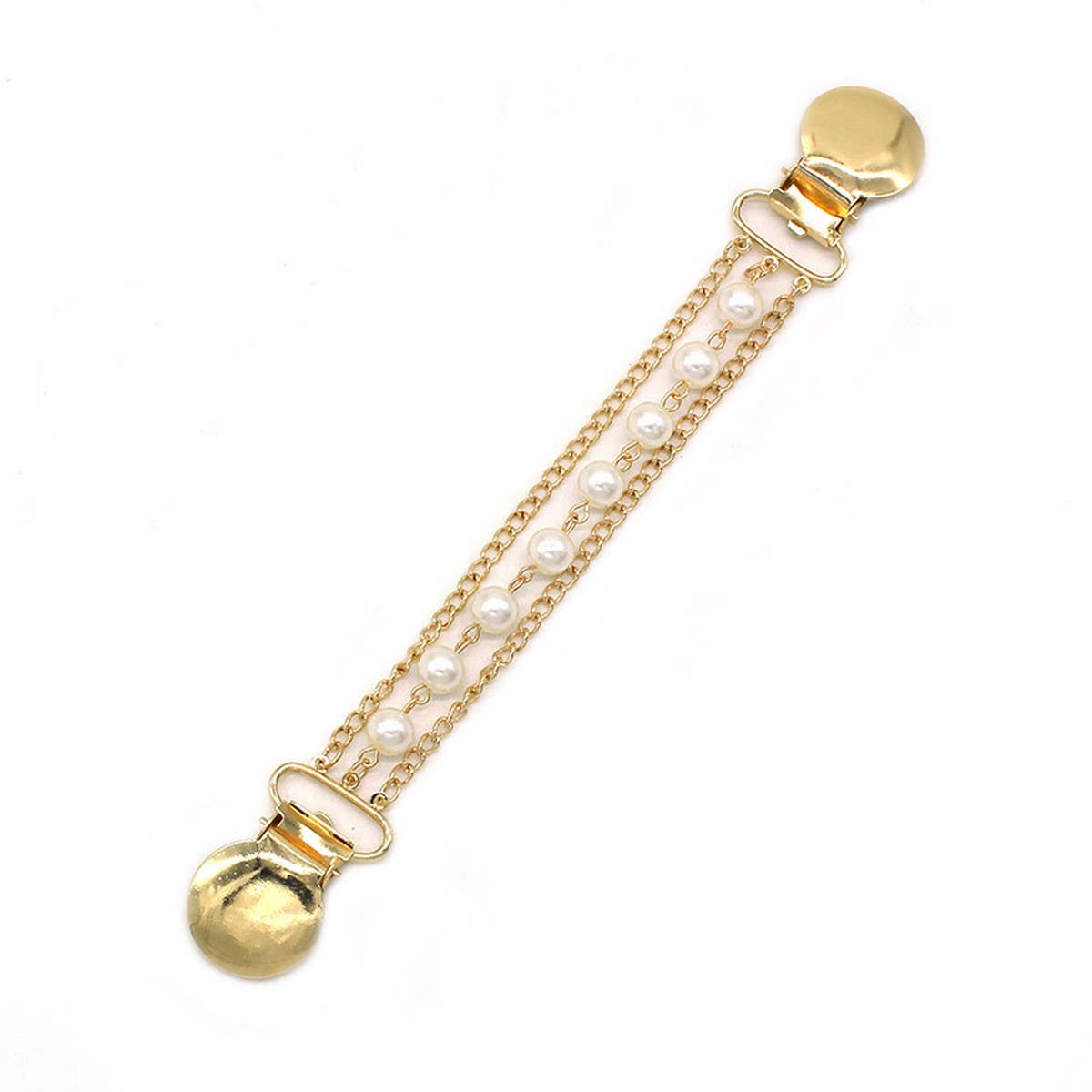 NEW STYLE LADIES PEARL CHAIN VERSATILE SHAWL CLIP_CWMM2196