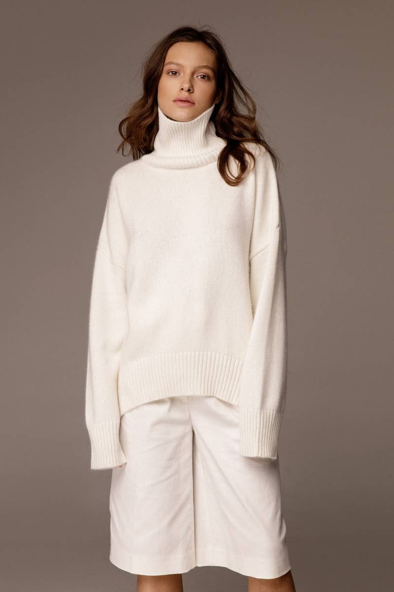 CWOSWL6630_THICK TURTLENECK SWEATER WITH LONG SLEEVES