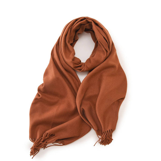 Winter Scarf Shawl - Soft Warm Fringe Design