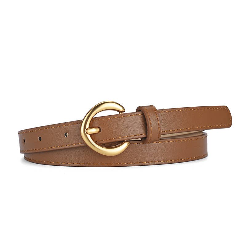 Alloy buckle belt everything simple fashion trend belt