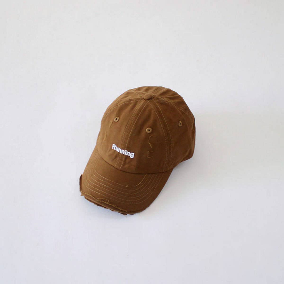 INS Kids Distressed Baseball Cap Letter Embroidery CWAH2889
