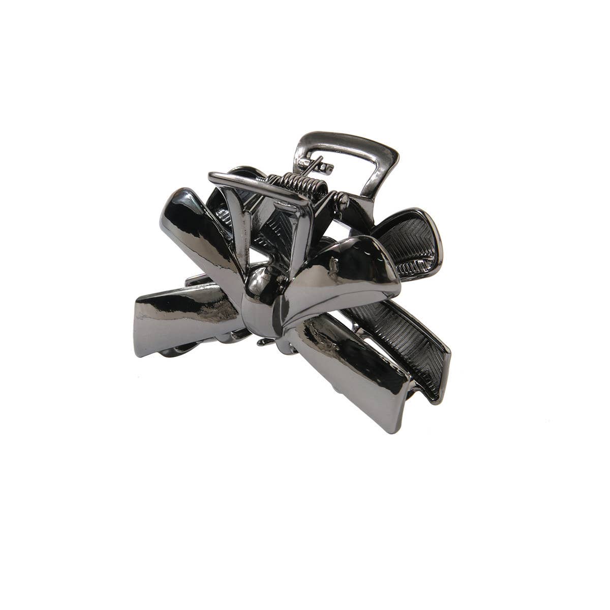 Hollow Metal Star & Bow Tie Hair Claw Clip_CWAHA0460