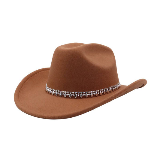 Couple Fedora Jazz Hat Western Ethnic Wool Hat_CWAH04370