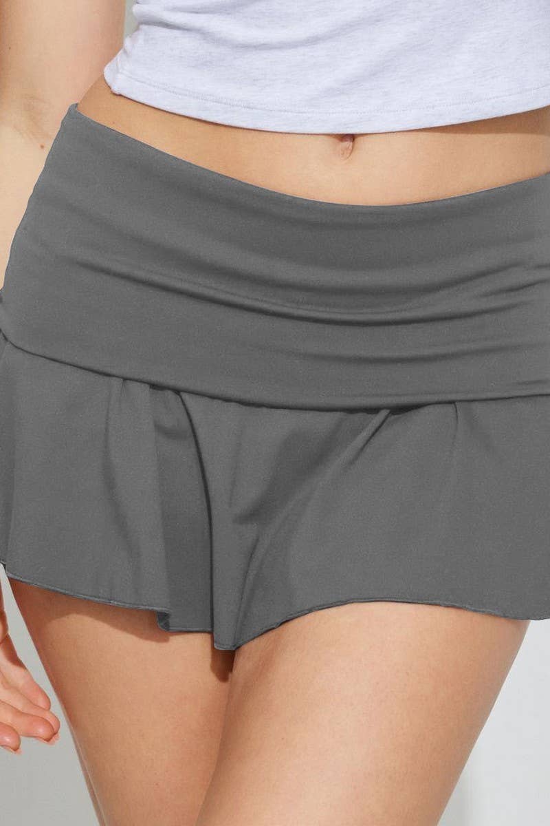 CWTTSL0463_SPRING A-LINE PETITE SPORTS ANTI-EXPOSURE SKIRT