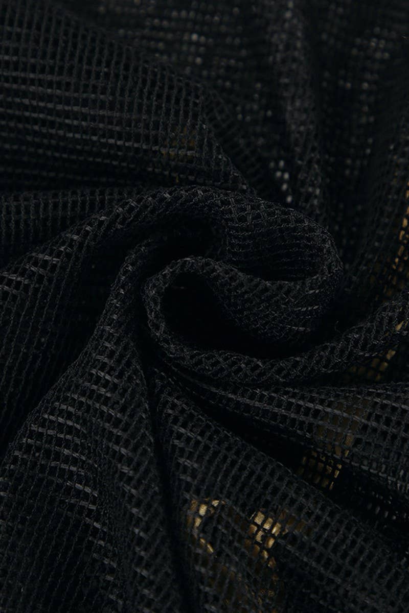 CWSTB347_SOLID COLOR SEE-THROUGH LAPEL CASUAL SUIT