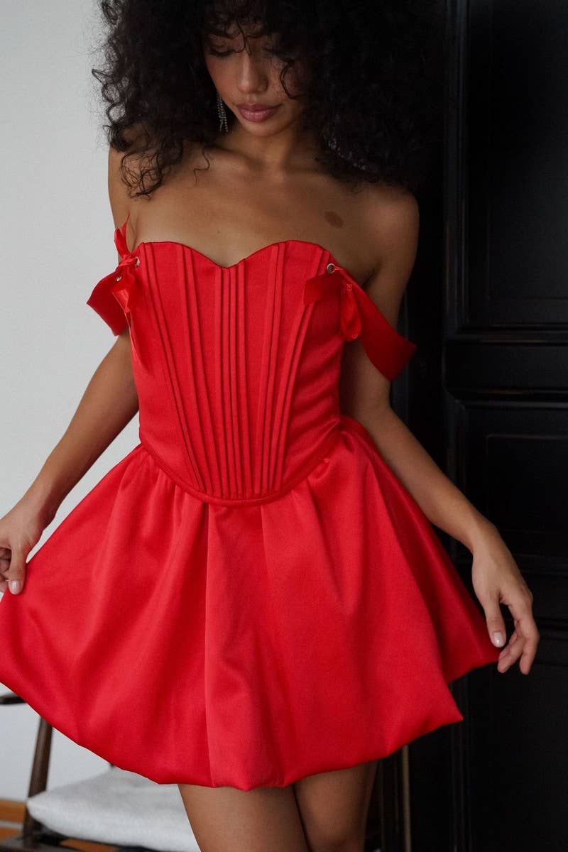 CWDTD0403_SLEEVELESS OPEN BACK HERRINGBONE SATIN DRESS