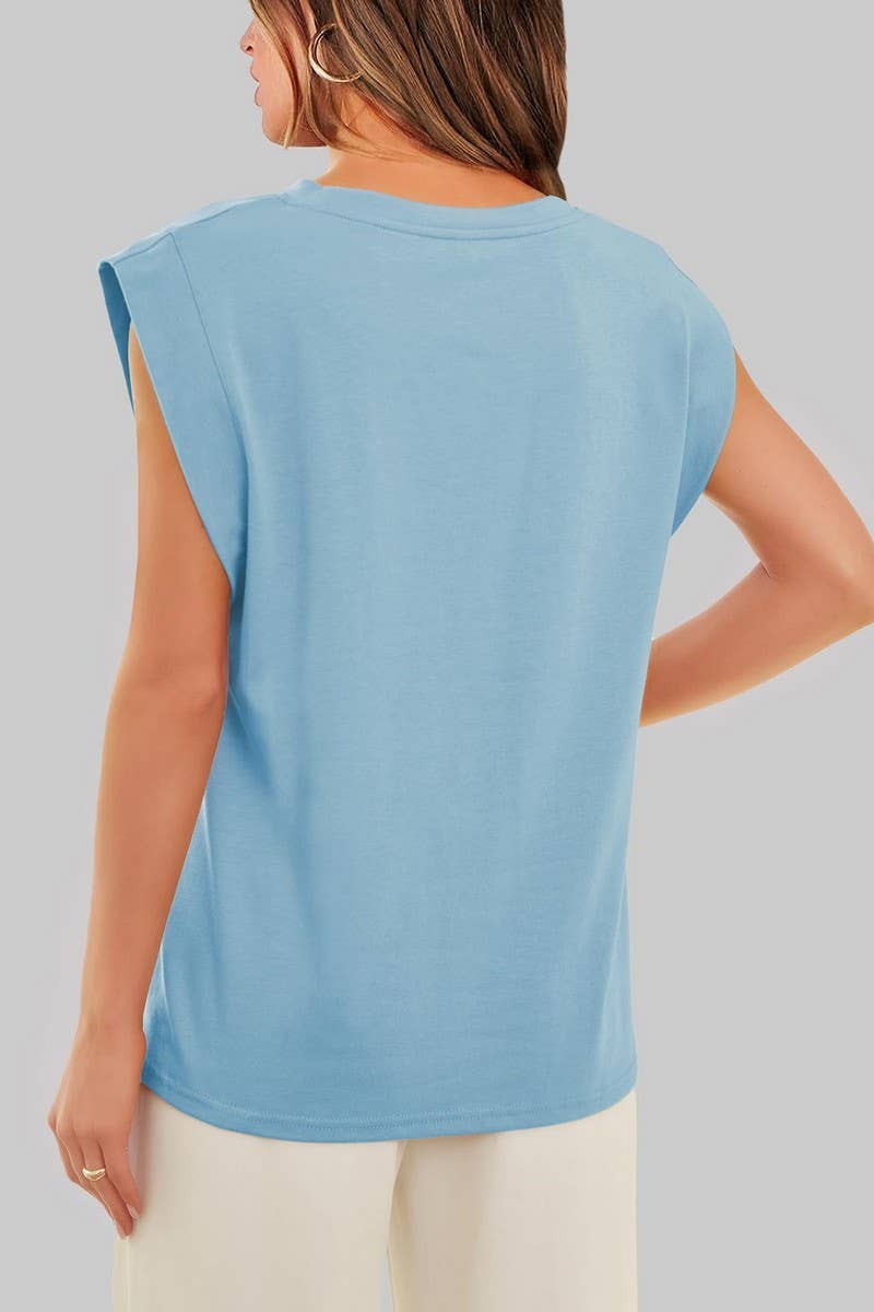 CWTTSL0240_Round Neck Sleeveless Knit Top