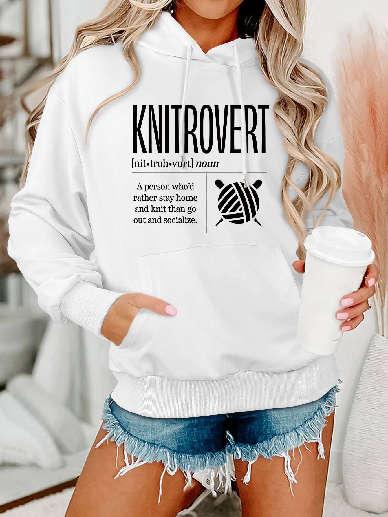 Comfort ladies KNITROVERT NIT hoodie