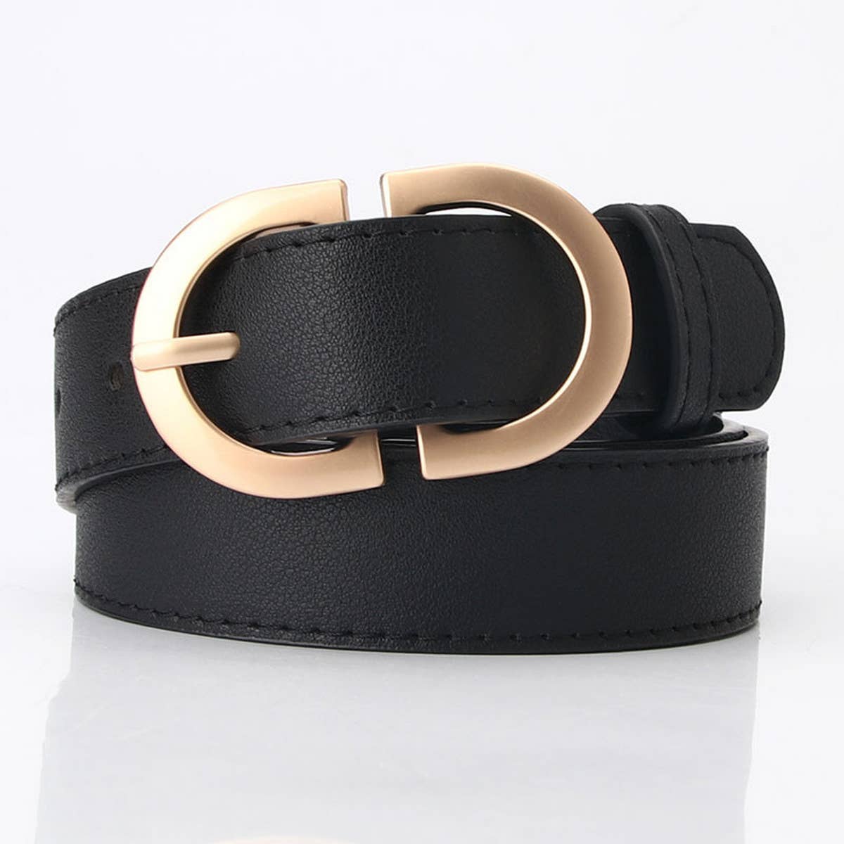 CWABE0897_CASUAL METAL BUCKLE BELT