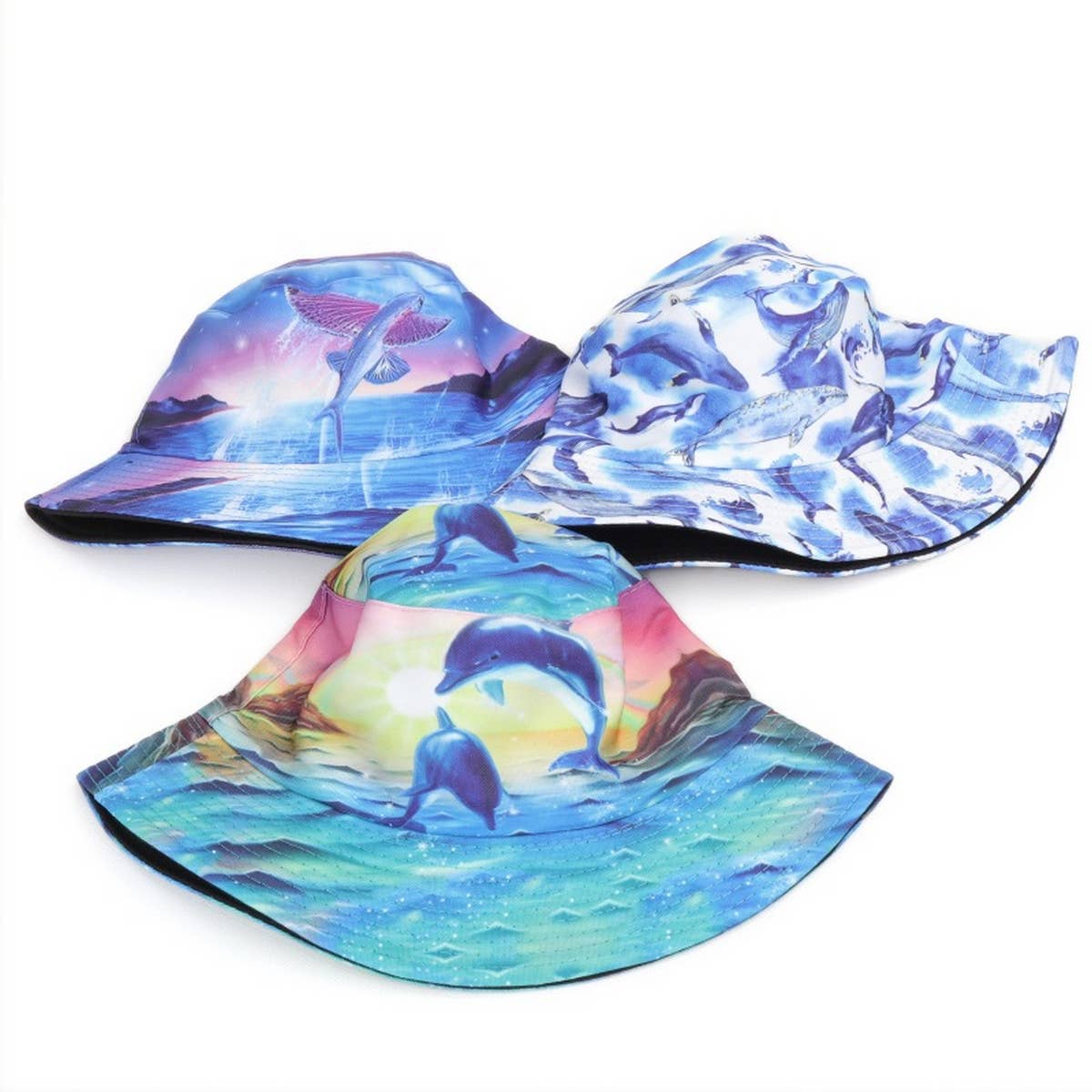 NEW OCEAN ANIMAL PATTERN BUCKET HAT_CWAH1545
