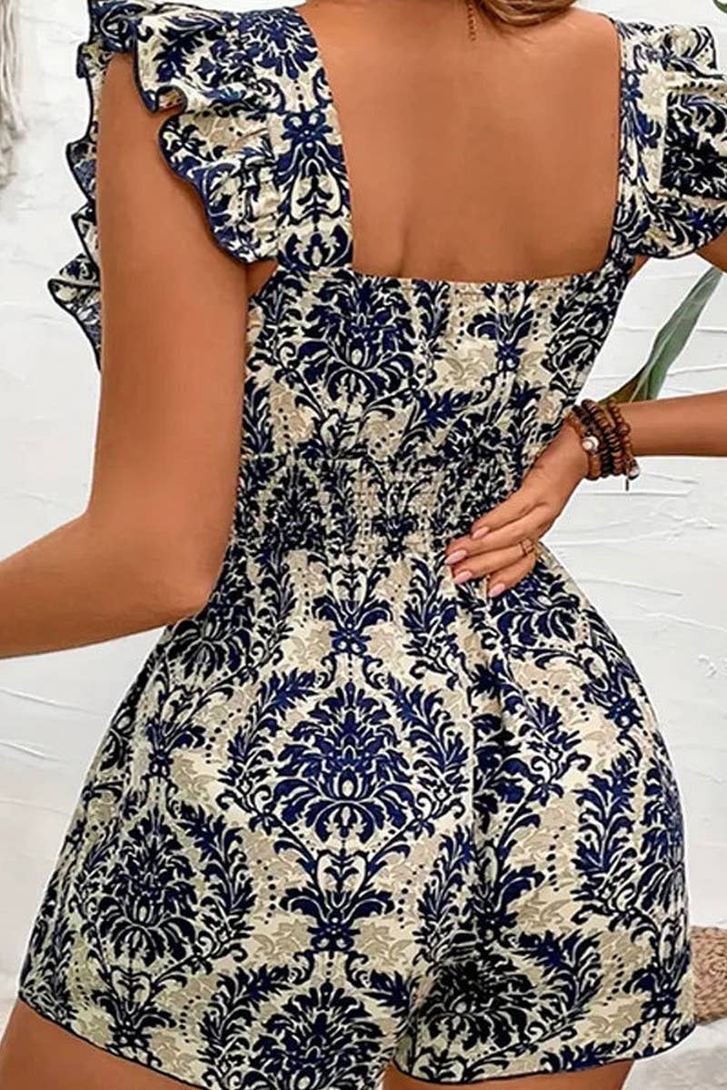 CWSJS1517_SQUARE NECK WAIST COMMUTER SLEEVELESS JUMPSUIT