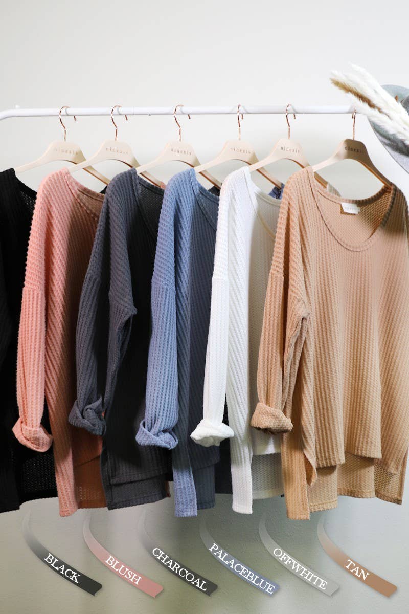 CWOSWL1833_SOFT LOOSE FIT PULLOVER SWEATER KNIT TOP