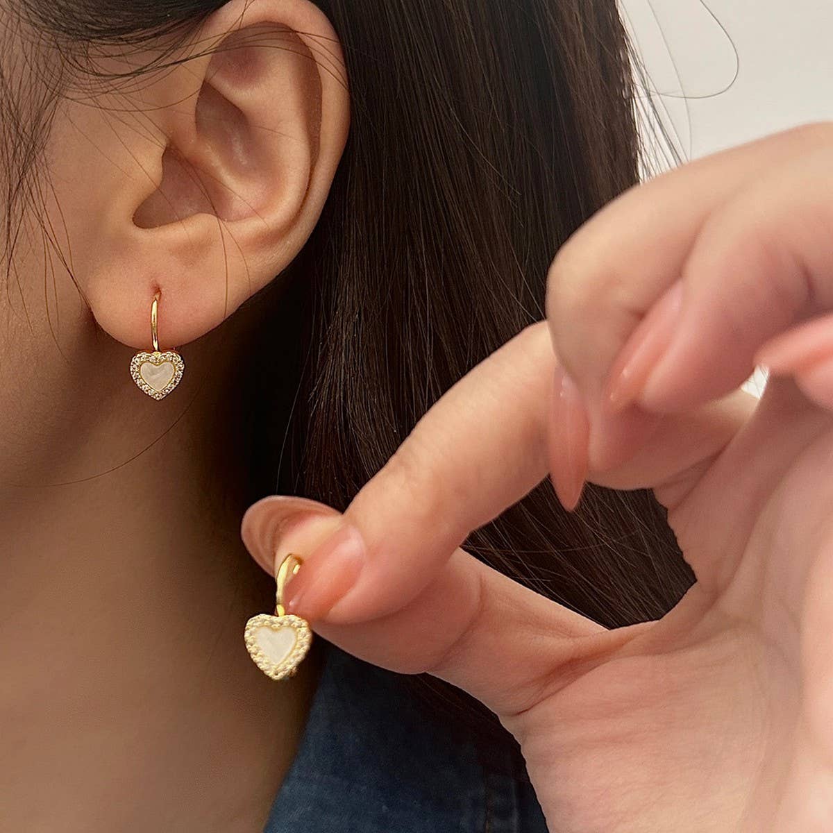 VALENTINE'S DAY HIGH-END ZIRCON HEART EARRINGS