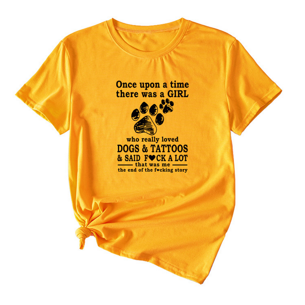 Women's Casual Tee ? Letter Graphic Print