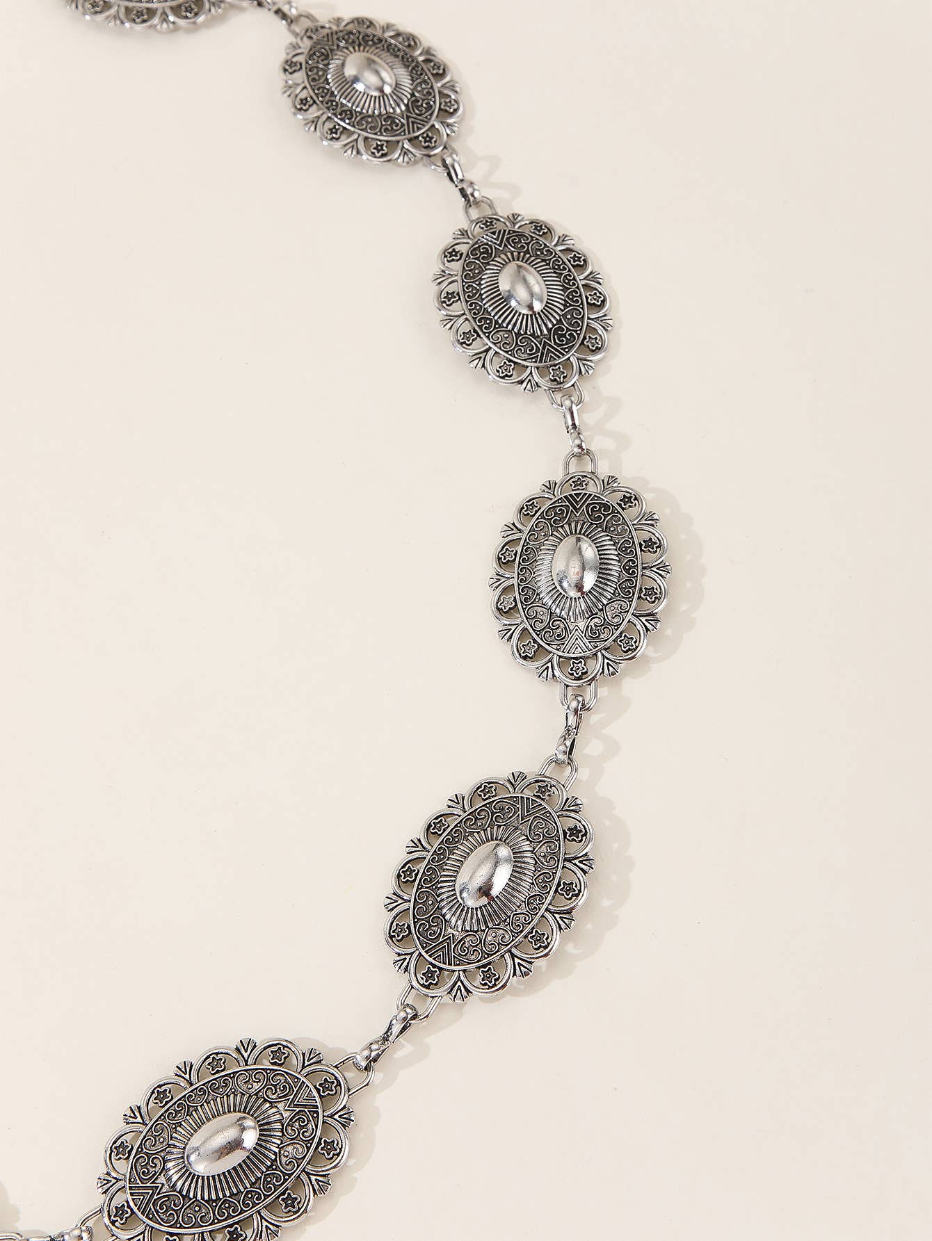 Metal fashionable adjustable waist chain