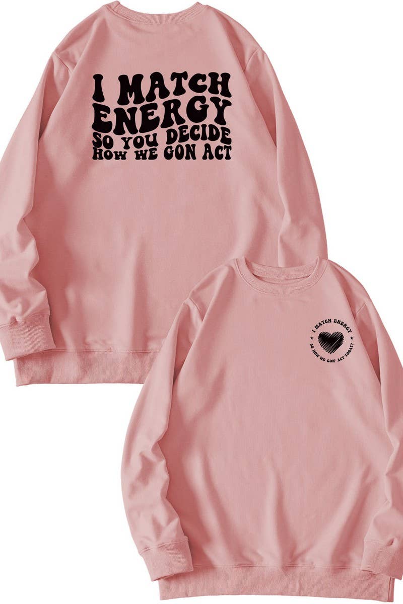 CWTSTL0491_WOMEN LETTER PRINTING LONG SLEEVE SWEATSHIRT