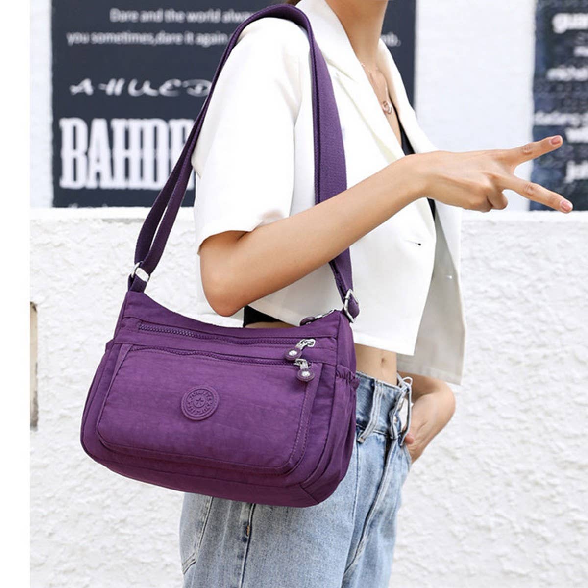 VERSATILE FASHION NYLON SHOULDER CROSSBODY BAG