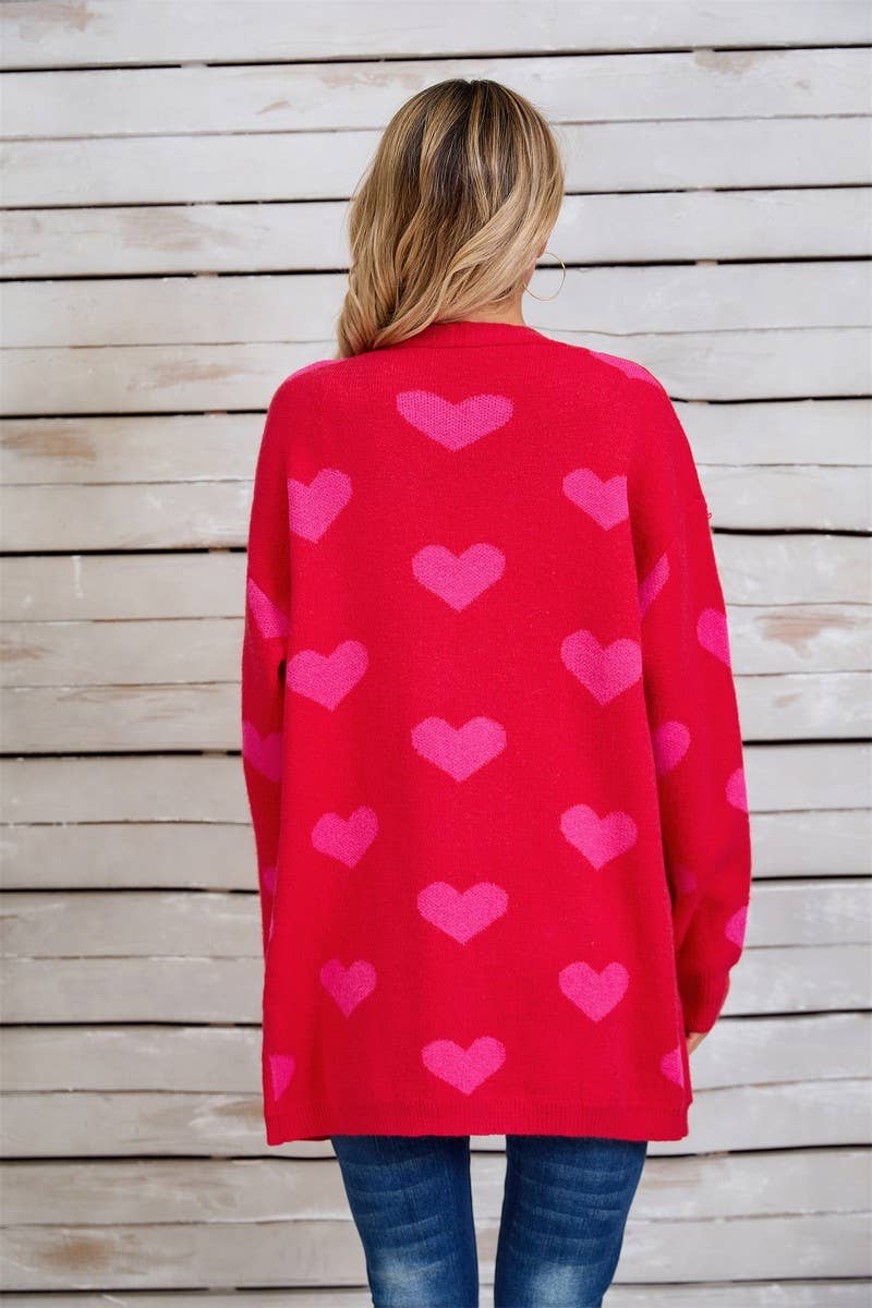 CWOCAL1801_KNITTED VALENTINE'S DAY LARGE HEART SWEATER