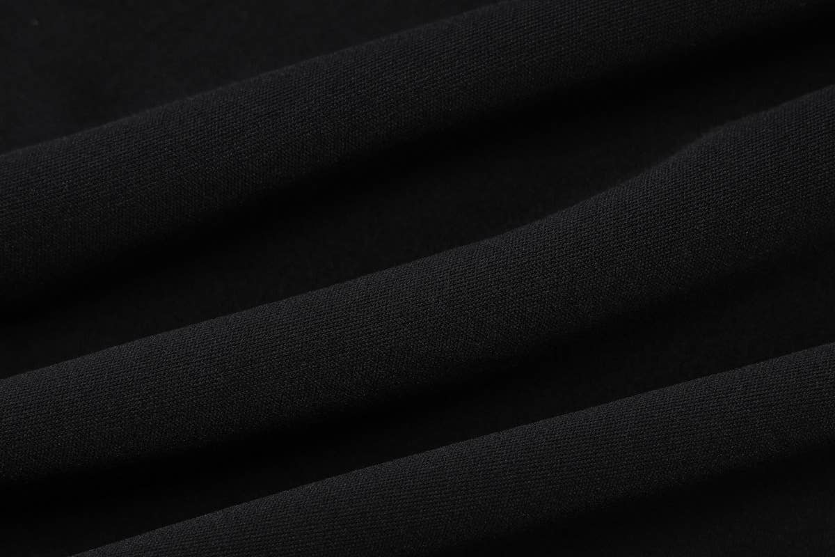 Contrasting color cinched waist strapless dress